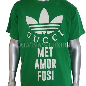 Gucci | Shirts | Gucci Mens Adidas X Tshirt Green Cotton